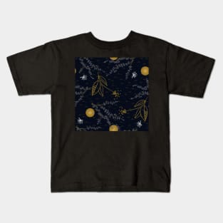 Cinese yellow dots and branches Kids T-Shirt